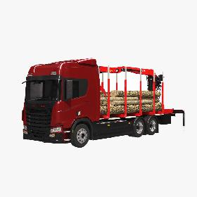 3D model Generic Logging Truck